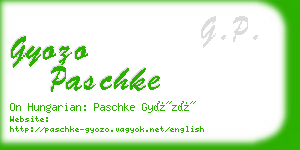 gyozo paschke business card